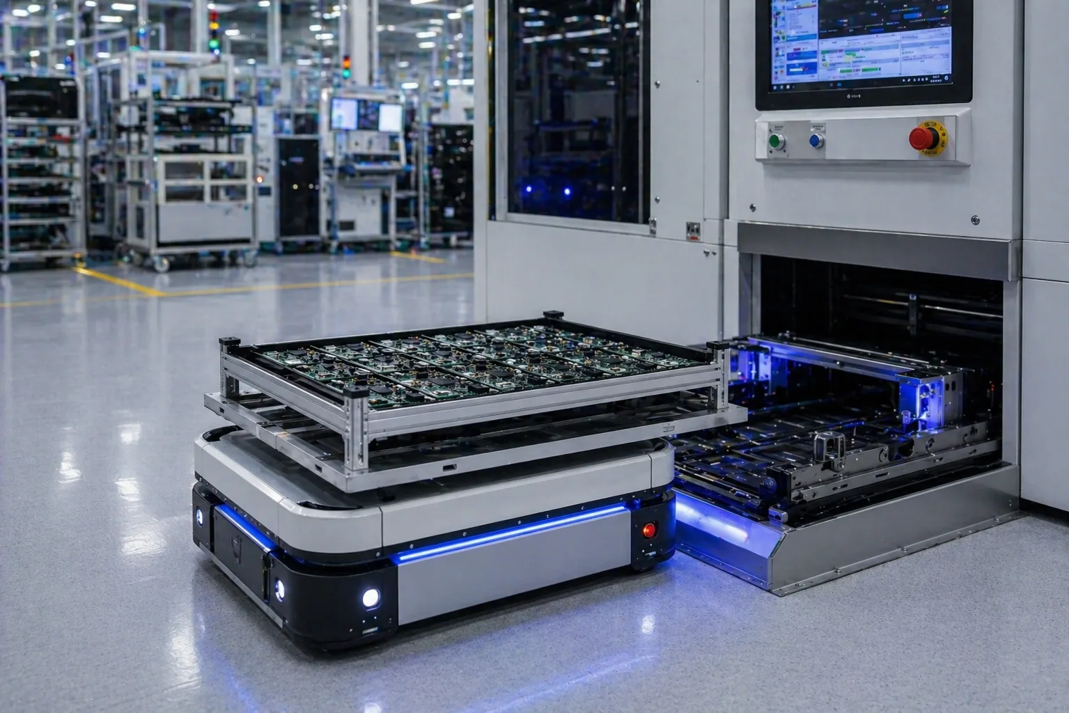 High-Precision AMR System for Small Electronics Parts Transfer