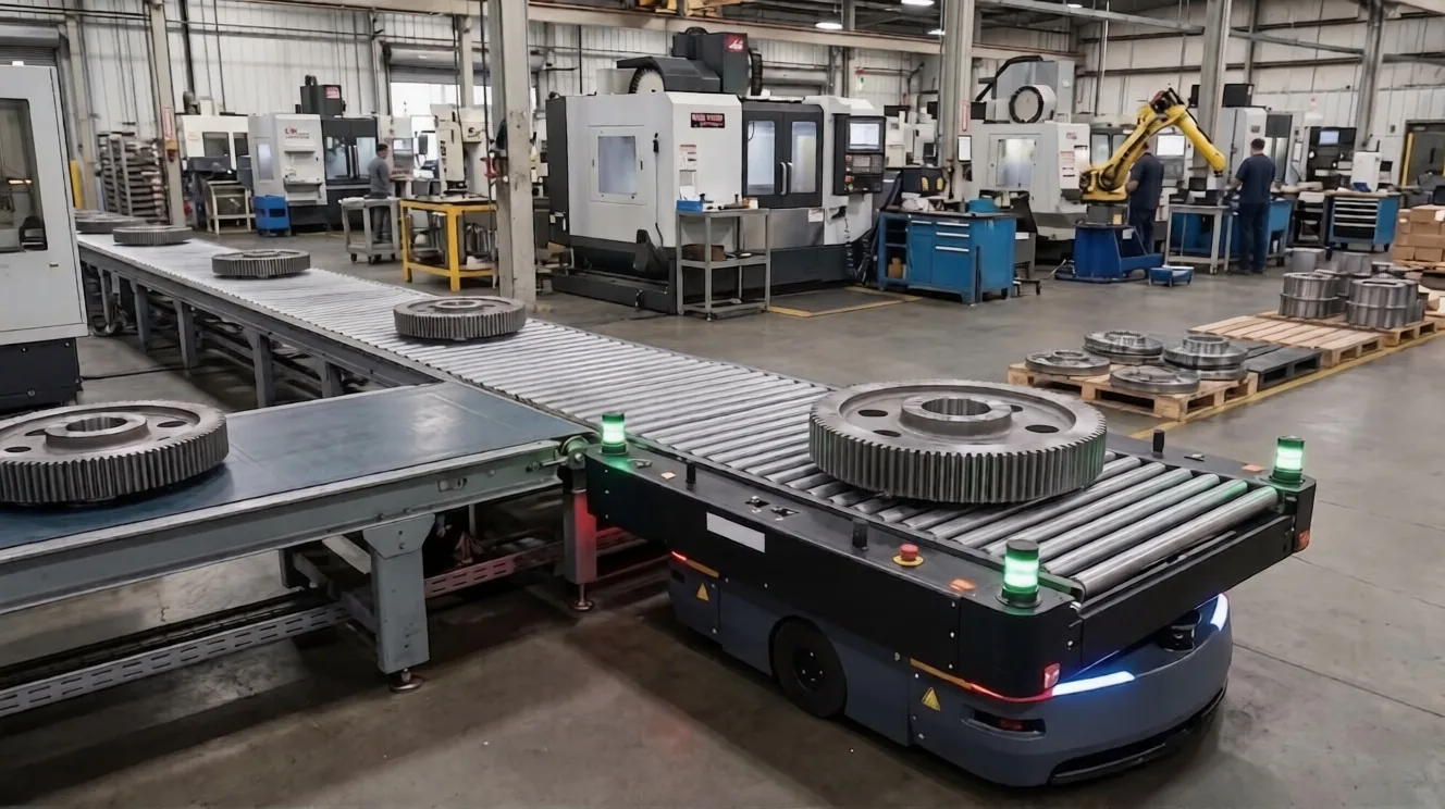 Heavy-Duty AMR System for Machined Parts Transfer