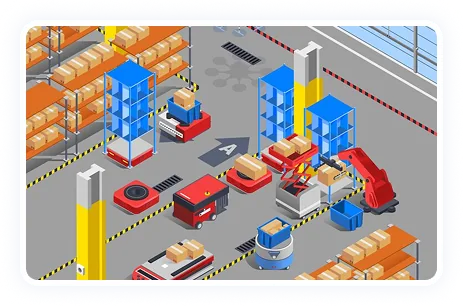 AGVs Execute Actions